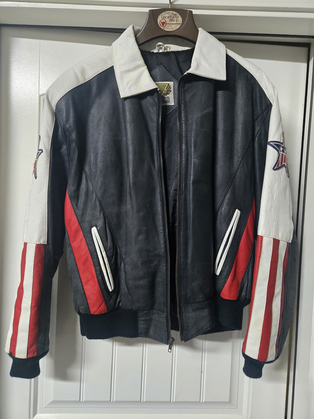 1980's Vintage Phase 2 USA Leather Bomber Jackets